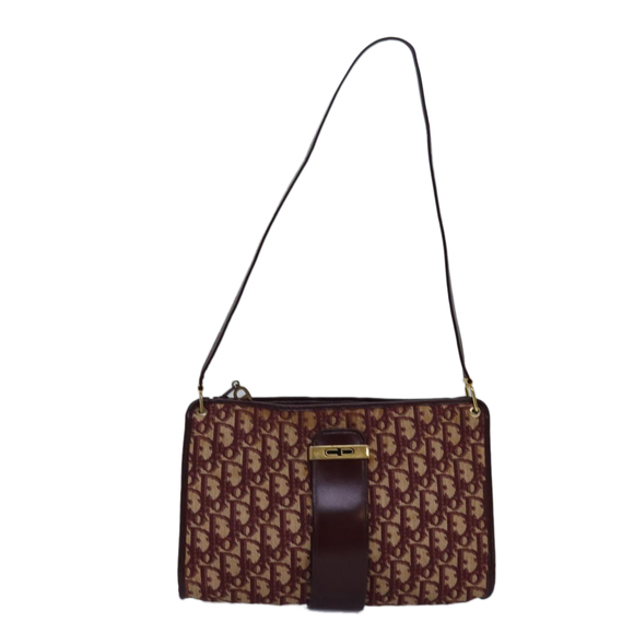 Christian Dior Trotter Canvas Shoulder Bag Red Auth bs16092 - Picture 13 of 16